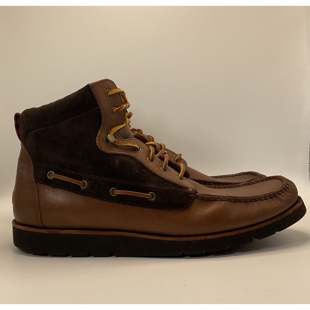 Polo Salisbury Moc Toe Boots Mens Size 13D Brown Leather Chukka Ankle Casual